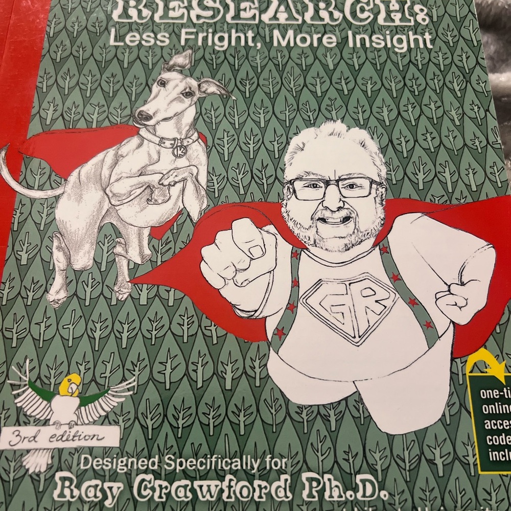 Research Book with Illustrated Cover
